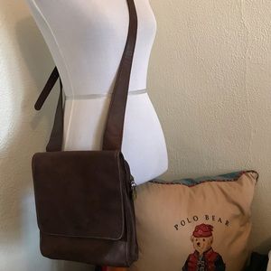 Vintage Leather Fossil Crossbody Bag
